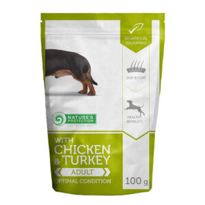 Nature's Protection Mini Adult Chicken&Turkey Optimal Condition - 100g