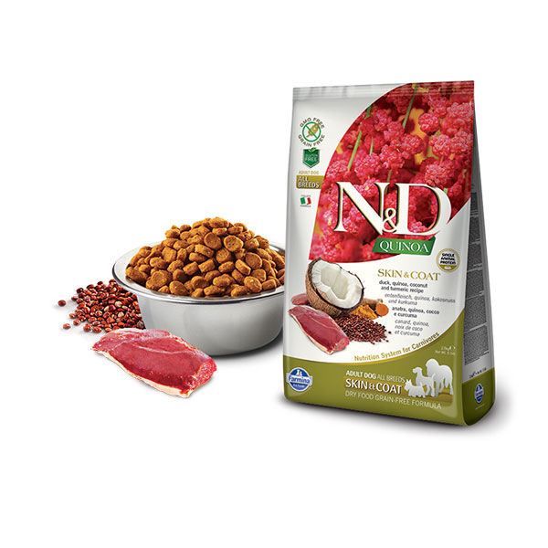 po Farmina N&D Quinoa Skin&Coat Mini Kinoa&Pačetina Farmina N&D Quinoa Skin&Coat Mini Kinoa&Pačetina