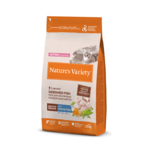 Natures Variety Kitten Healthy Grain Bela riba 1,25kg