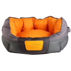 GiGwi Durable Oxford Sivo - Oranž krevet